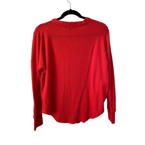 Slight Oversized Tommy Hilfiger Bright Orange Red Button Down Longsleeve - Picture 2 of 4